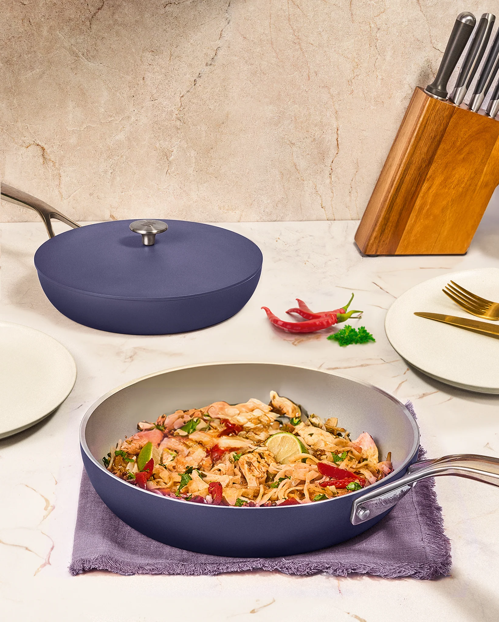 Kilne The Ceramic Pan Pair - Peppercorn - Image 6